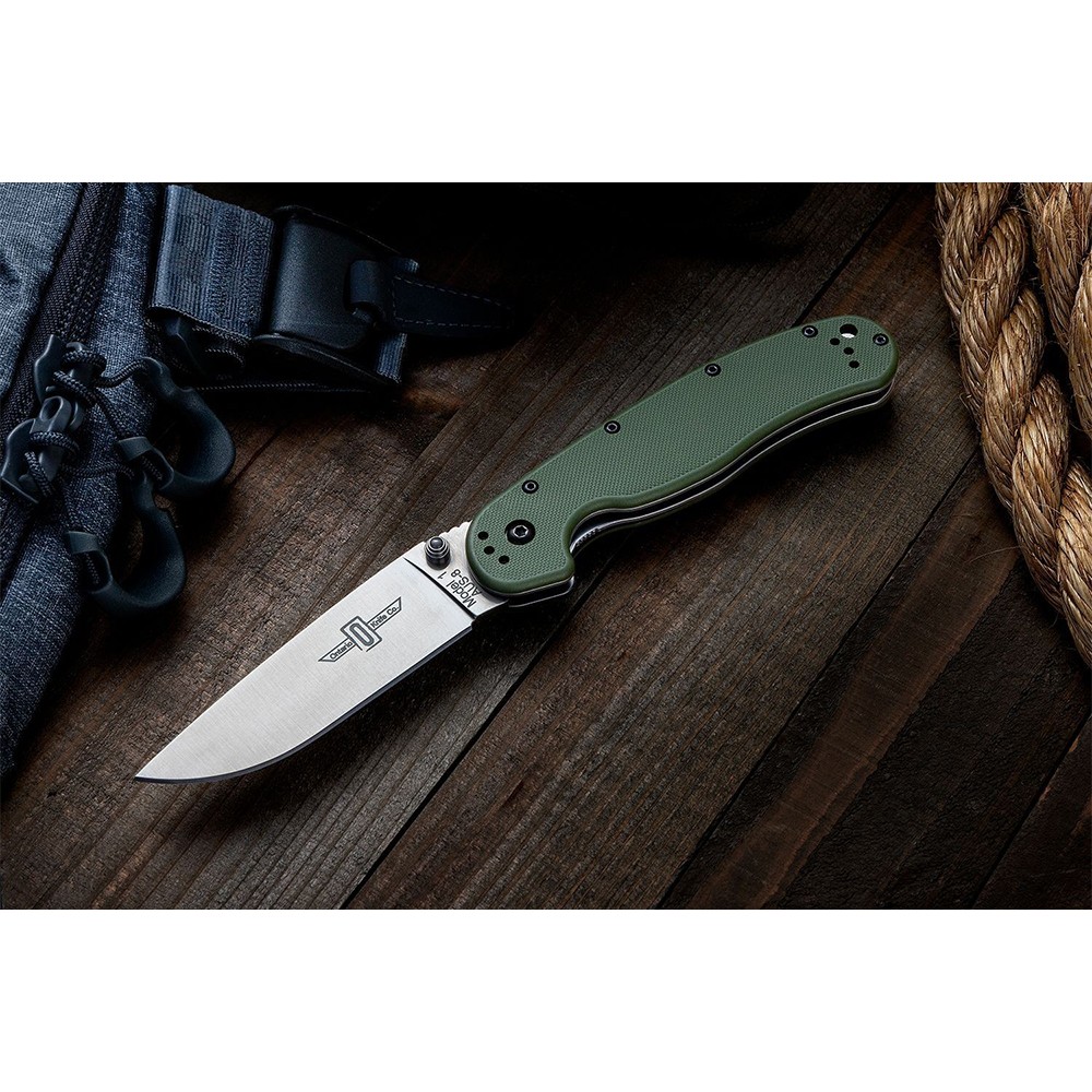 Ніж Ontario RAT I Linerlock foliage green ON8848FG