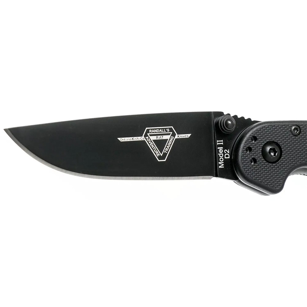 Ніж Ontario RAT II Linerlock D2 black ON8830