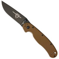 Фото Ніж Ontario RAT II Linerlock D2 coyote brown ON8830CB